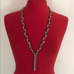 INC chain tassel long necklace- used